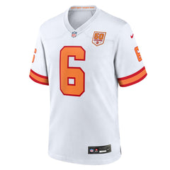Baker Mayfield '76 Tampa Bay Buccaneers 50th Season Game Jersey - White - Nike