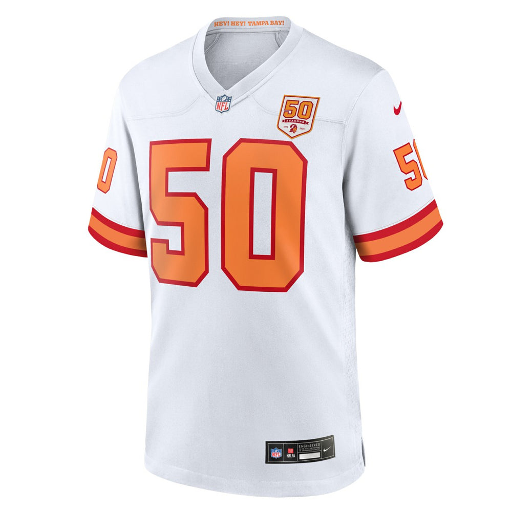 Vita Vea '76 Tampa Bay Buccaneers 50th Season Game Jersey - White - Nike