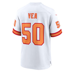 Vita Vea '76 Tampa Bay Buccaneers 50th Season Game Jersey - White - Nike