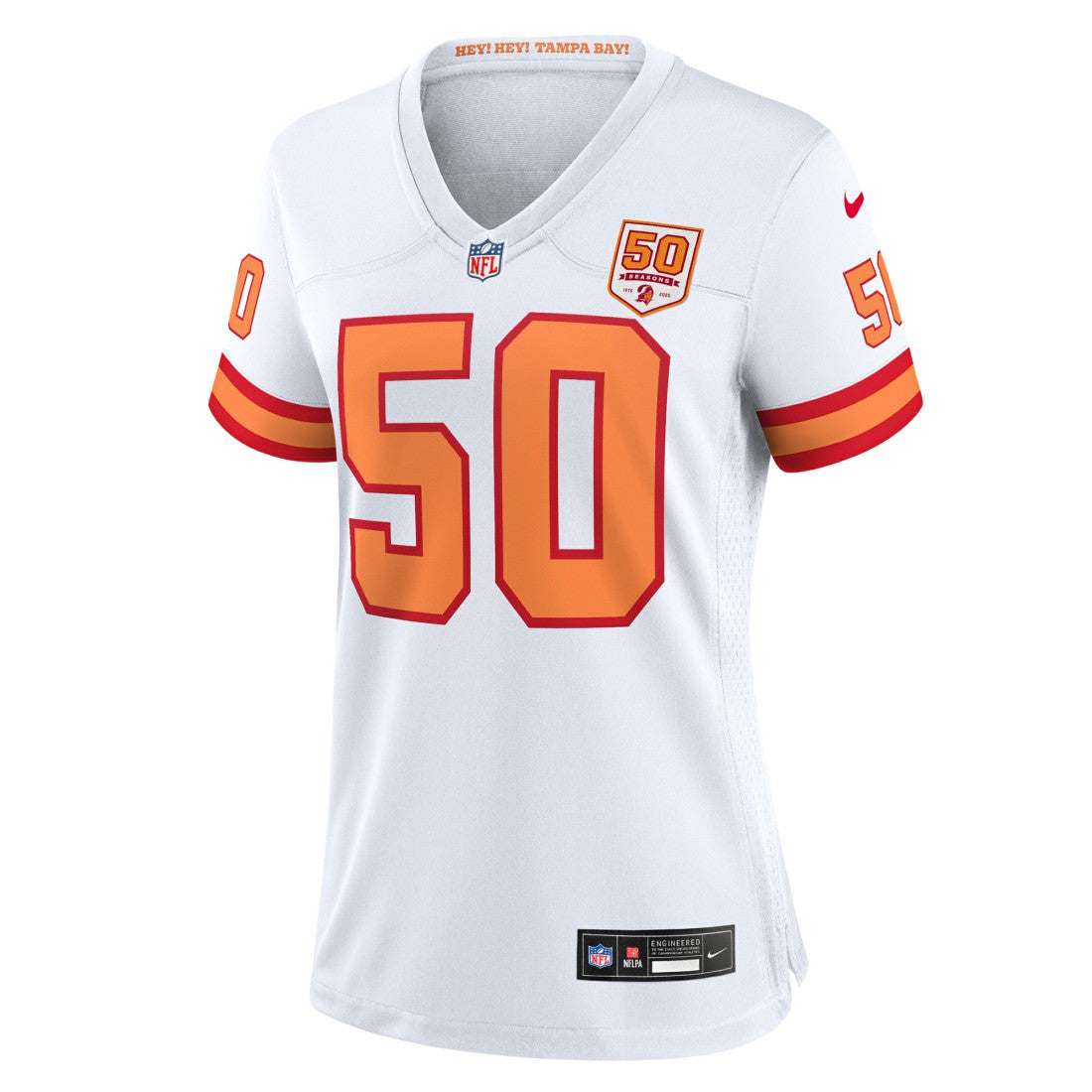 Vita Vea '76 Tampa Bay Buccaneers Women's 50th Season Game Jersey - White - Nike