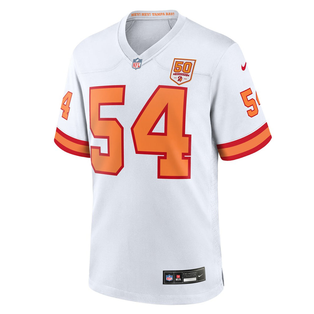Lavonte David '76 Tampa Bay Buccaneers 50th Season Game Jersey - White - Nike