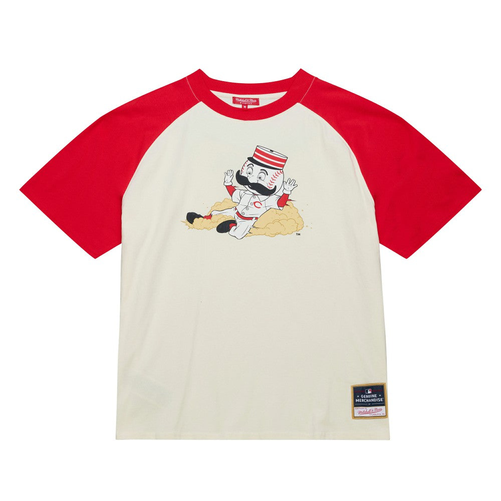 Cincinnati Reds Mitchell & Ness Women's Boyfriend Raglan T-Shirt for sale