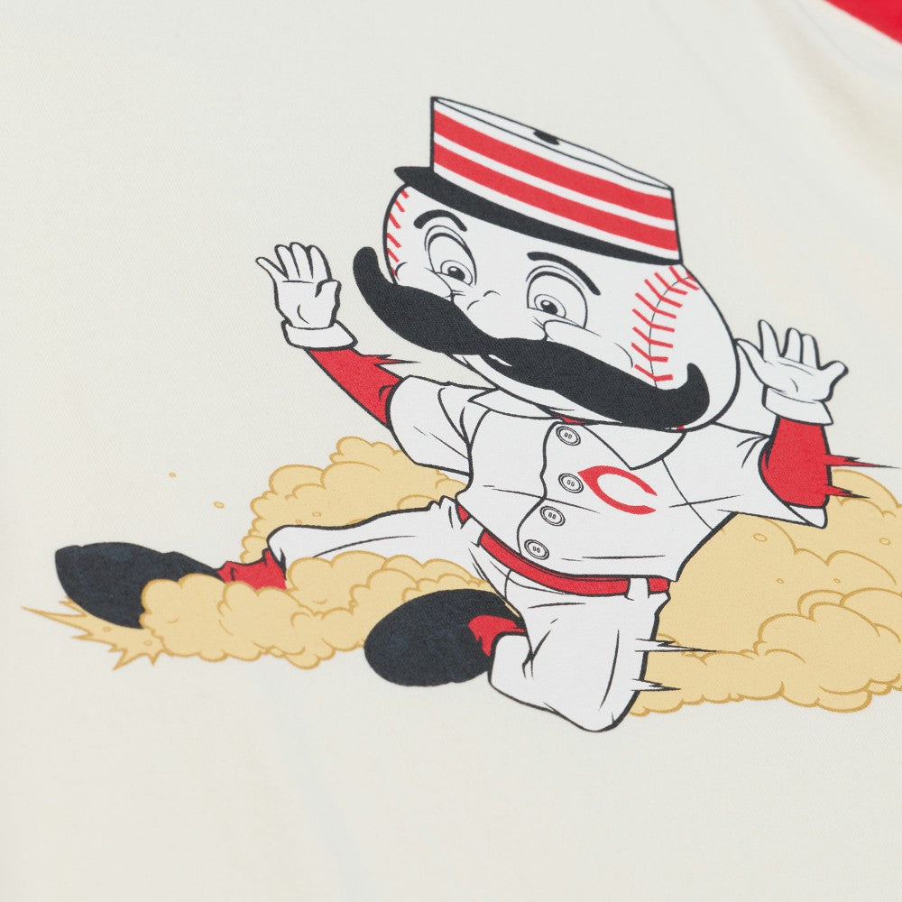 Cincinnati Reds Mitchell & Ness Women's Boyfriend Raglan T-Shirt for sale