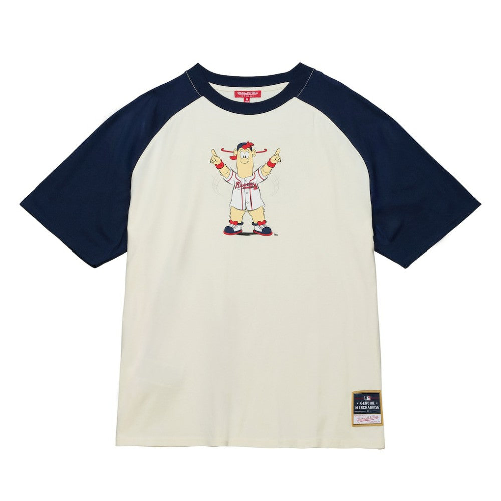 Atlanta Braves Mitchell & Ness Women's Boyfriend Raglan T-Shirt for sale