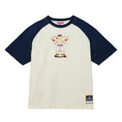 Atlanta Braves Mitchell & Ness Women's Boyfriend Raglan T-Shirt for sale