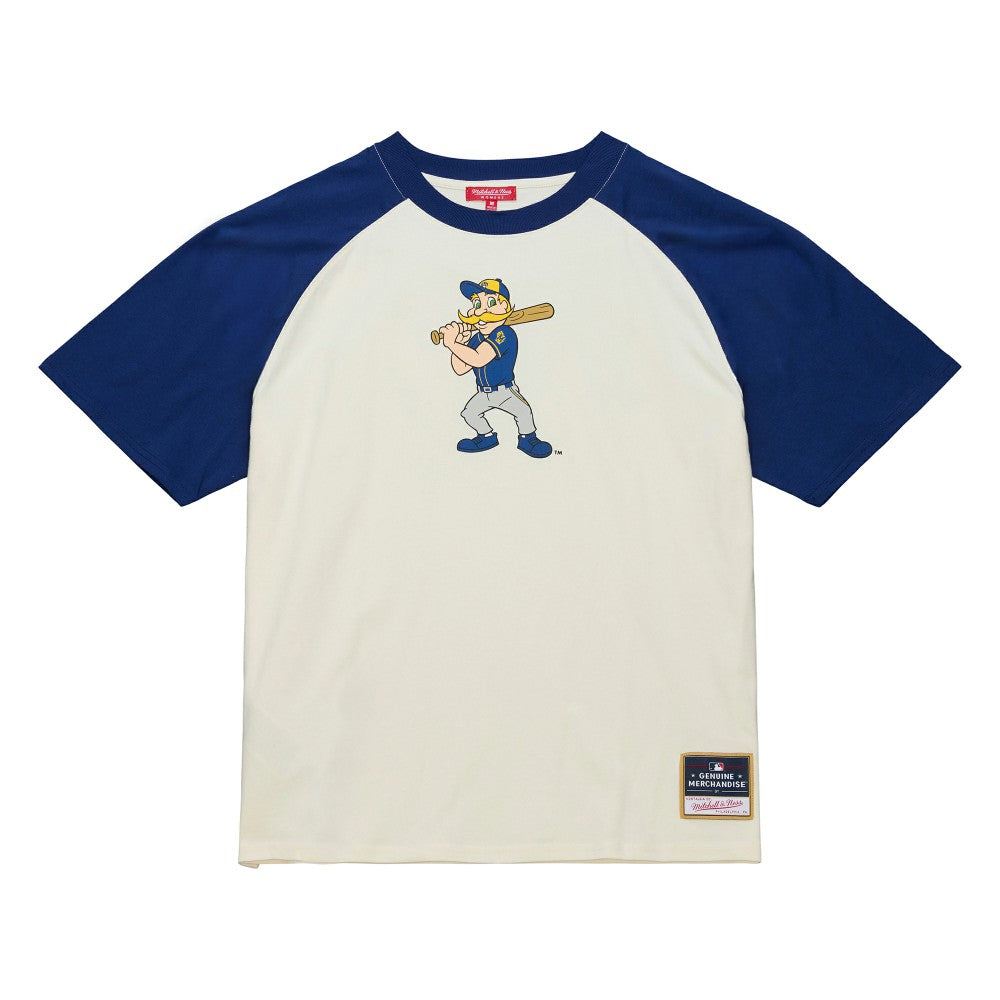 Milwaukee Brewers Mitchell & Ness Women's Boyfriend Raglan T-Shirt Discount