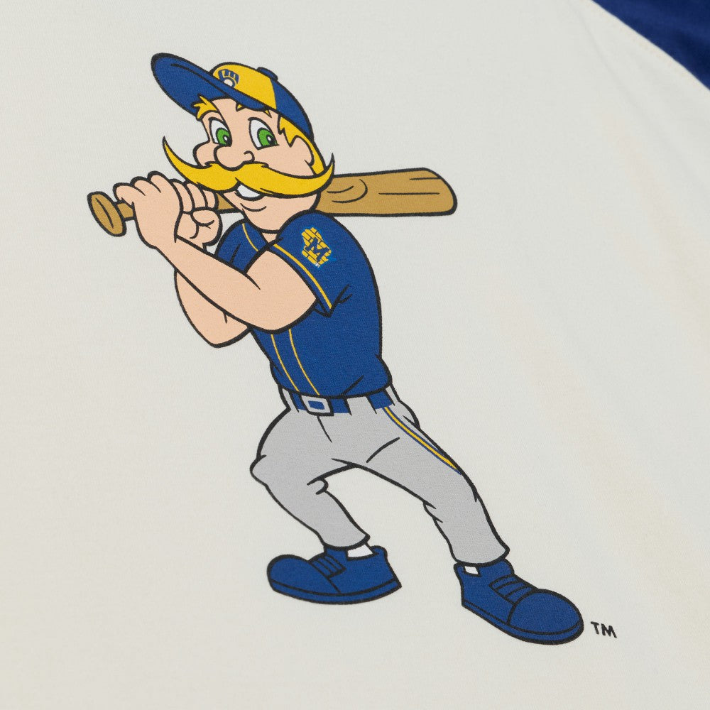 Milwaukee Brewers Mitchell & Ness Women's Boyfriend Raglan T-Shirt Discount