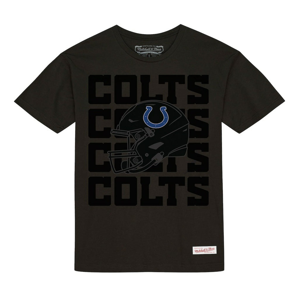 Indianapolis Colts Indiana Nights Throw It Back Heritage T-Shirt - Black - Mitchell & Ness