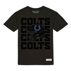 Indianapolis Colts Indiana Nights Throw It Back Heritage T-Shirt - Black - Mitchell & Ness