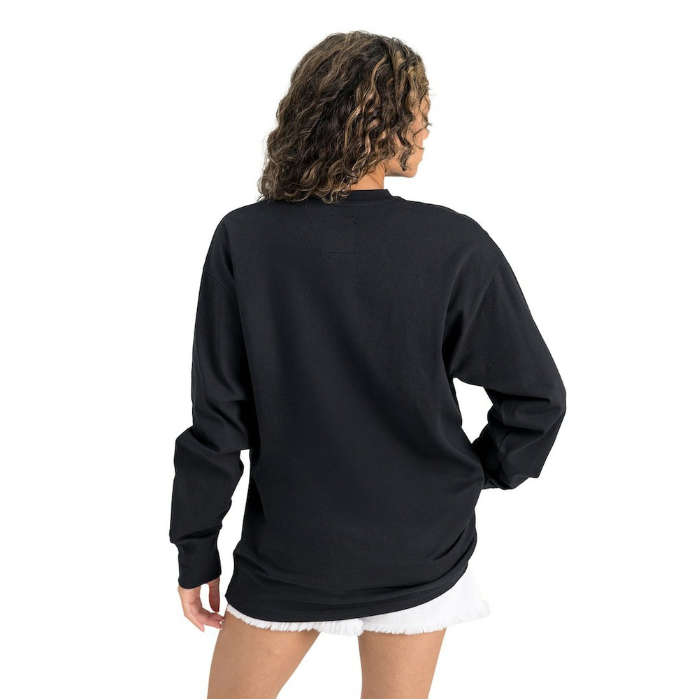 Baltimore Ravens Gameday Couture Women's Oversized Long Sleeve T-Shirt - Black - NFL