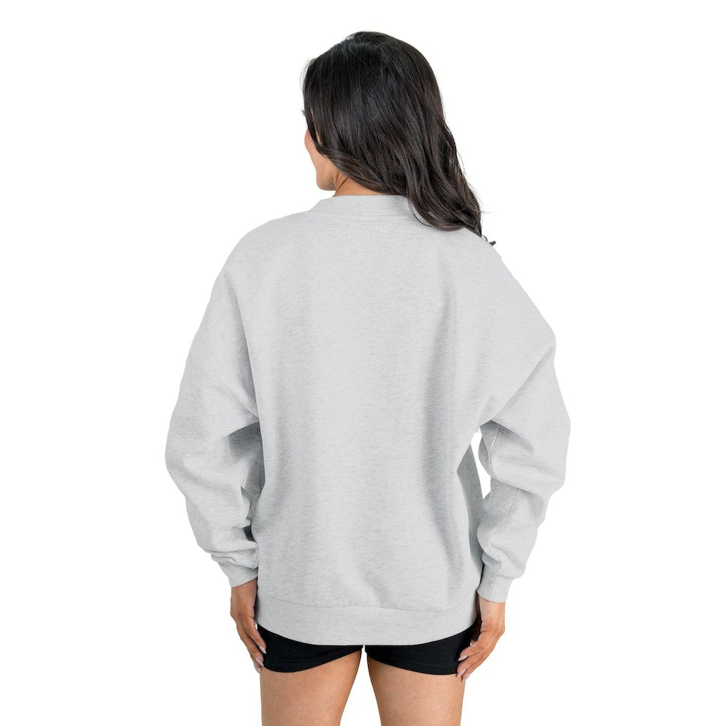 Indianapolis Colts Gameday Couture Women's Home Turf Oversized Premium Fleece Pullover Sweatshirt - Ash - NFL