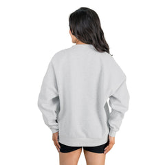 Carolina Panthers Gameday Couture Women's Home Turf Oversized Premium Fleece Pullover Sweatshirt - Ash - NFL