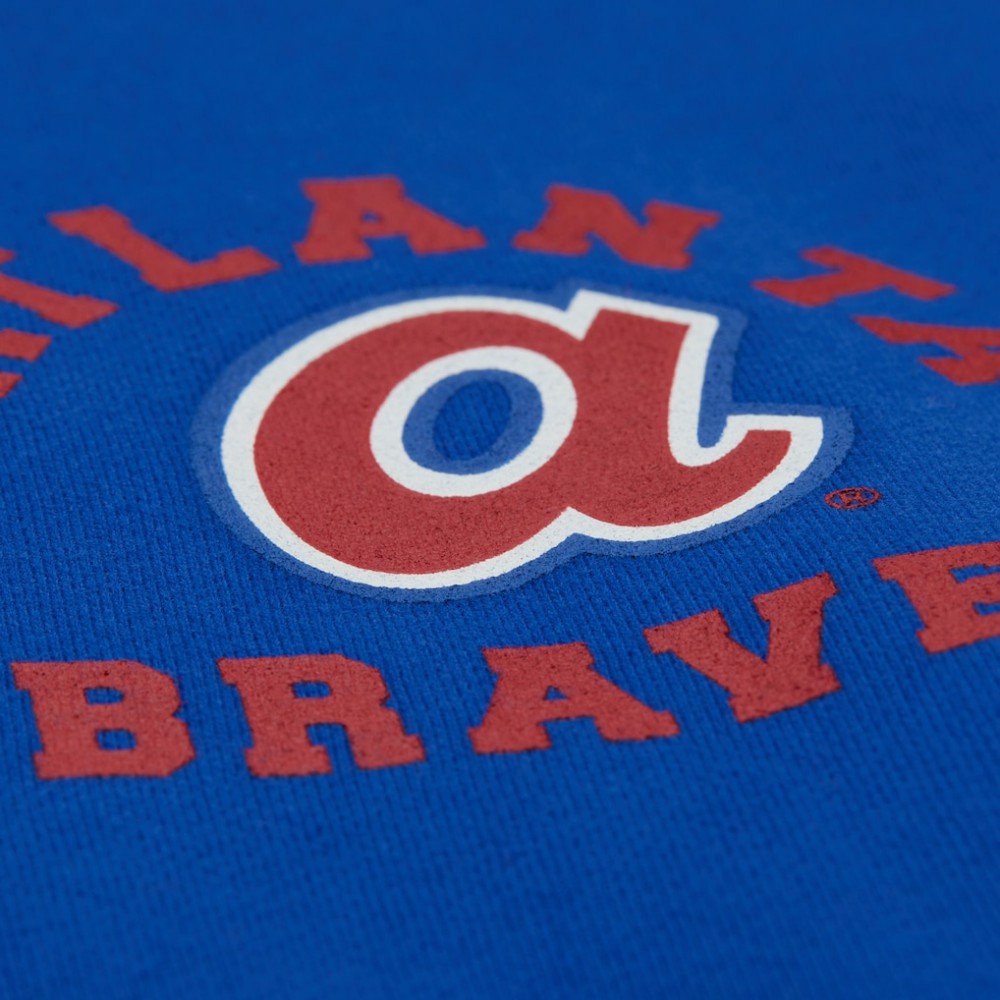 Atlanta Braves Mitchell & Ness Women's Cooperstown Collection Crewneck Sweatshirt Sale