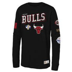 Mitchell & Ness Chicago Bulls Youth Hardwood Classics Training Camp Long Sleeve T-Shirt Black