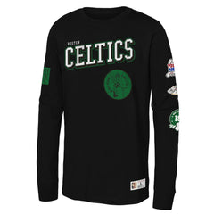 Mitchell & Ness Boston Celtics Youth Hardwood Classics Training Camp Long Sleeve T-Shirt Black