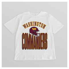 Washington Commanders Gameday Couture Women's Oversized Classic Fierce Focus T-Shirt - White - NFL