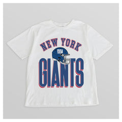New York Giants Gameday Couture Women's Oversized Classic Fierce Focus T-Shirt - White - NFL