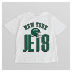 New York Jets Gameday Couture Women's Oversized Classic Fierce Focus T-Shirt - White - NFL