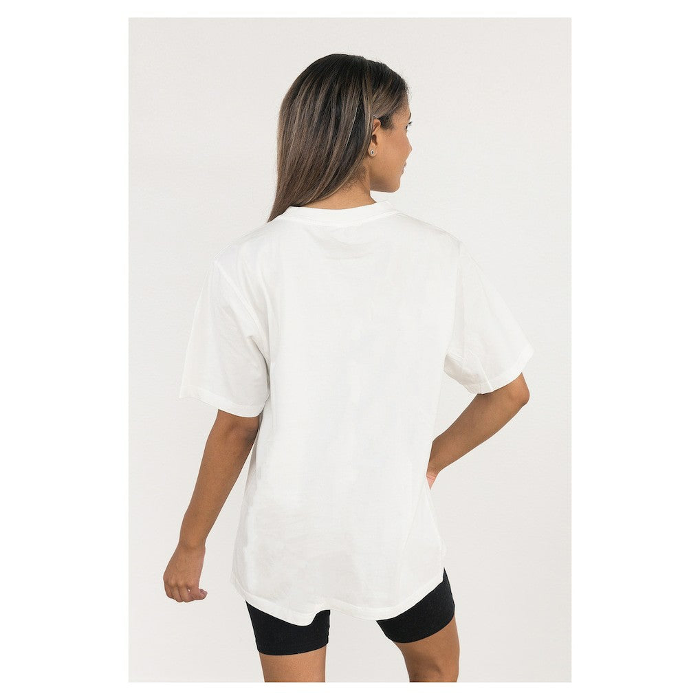 Cincinnati Bengals Gameday Couture Women's Oversized Classic Fierce Focus T-Shirt - White - NFL