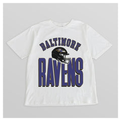 Baltimore Ravens Gameday Couture Women's Oversized Classic Fierce Focus T-Shirt - White - NFL
