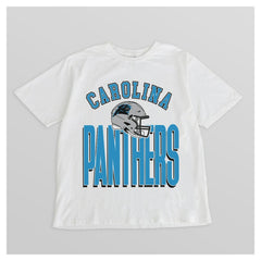 Carolina Panthers Gameday Couture Women's Oversized Classic Fierce Focus T-Shirt - White - NFL
