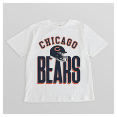 Chicago Bears Gameday Couture Women's Oversized Classic Fierce Focus T-Shirt - White - NFL
