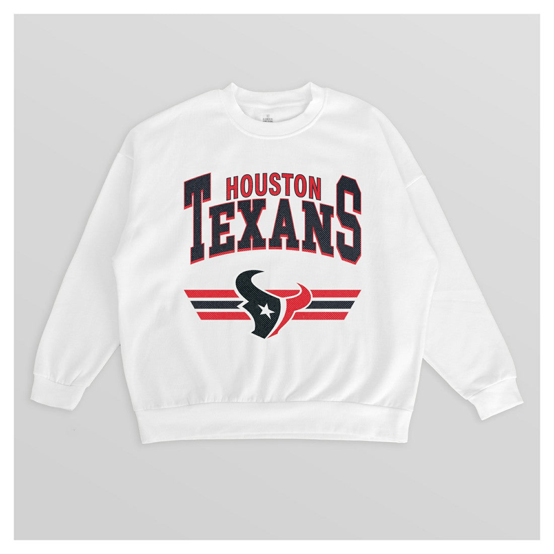 Houston Texans Gameday Couture Women's Swift Strike Premium Oversized Fleece Pullover Sweatshirt - White - NFL