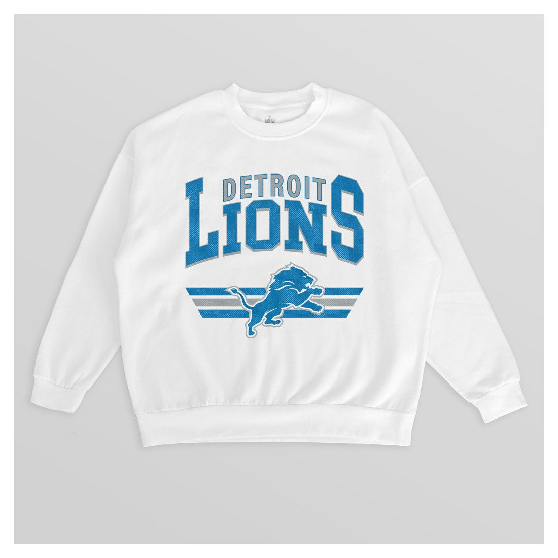 Detroit Lions Gameday Couture Women's Swift Strike Premium Oversized Fleece Pullover Sweatshirt - White - NFL