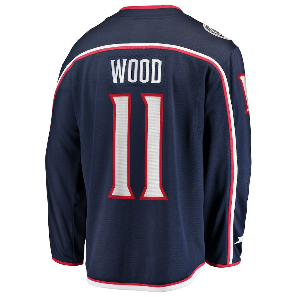 Miles Wood Columbus Blue Jackets Fanatics Home Breakaway Jersey - Navy | Fanatics Clearance