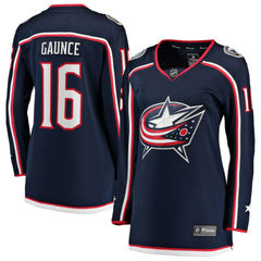 Brendan Gaunce Columbus Blue Jackets Fanatics Women's Home Breakaway Jersey - Navy | Fanatics Lifestyle