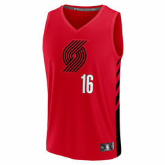 Fanatics Yang Hansen Portland Trail Blazers Fast Break Replica Jersey Red Statement Edition