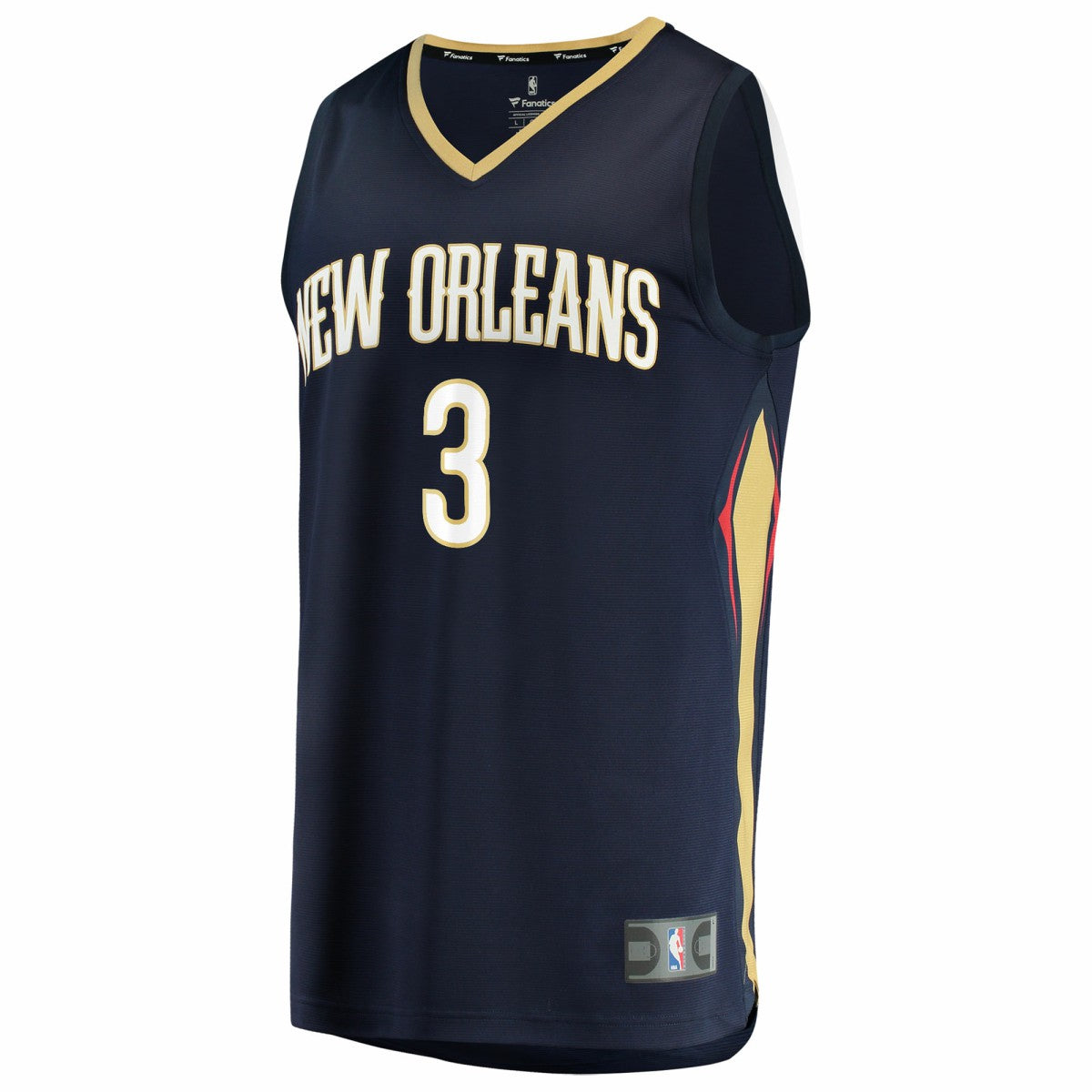 Fanatics Jordan Poole New Orleans Pelicans Fast Break Replica Jersey Navy Icon Edition