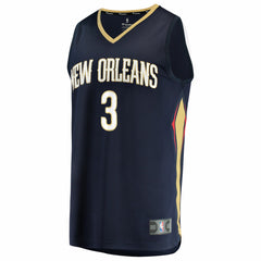 Fanatics Jordan Poole New Orleans Pelicans Youth Fast Break Replica Jersey Navy Icon Edition