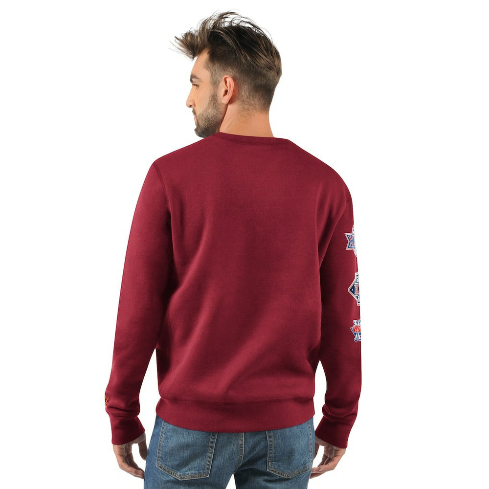 Washington Commanders Starter Fight On Knit Crewneck Sweatshirt - Burgundy - NFL