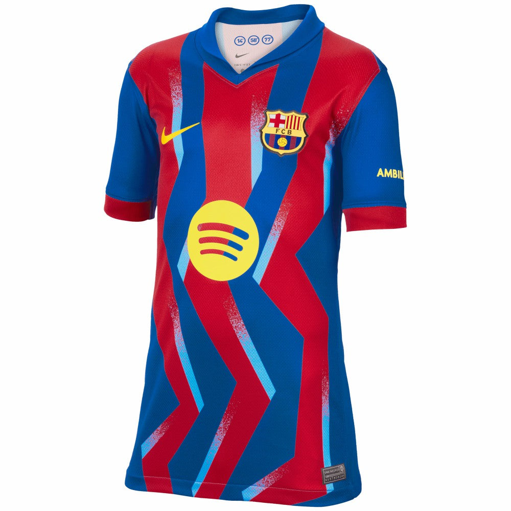 Nike - Barcelona Youth 2025/26 Fourth Replica Jersey - Blue