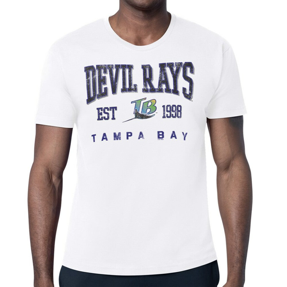 Tampa Bay Rays Starter Distressed Logo T-Shirt for sale