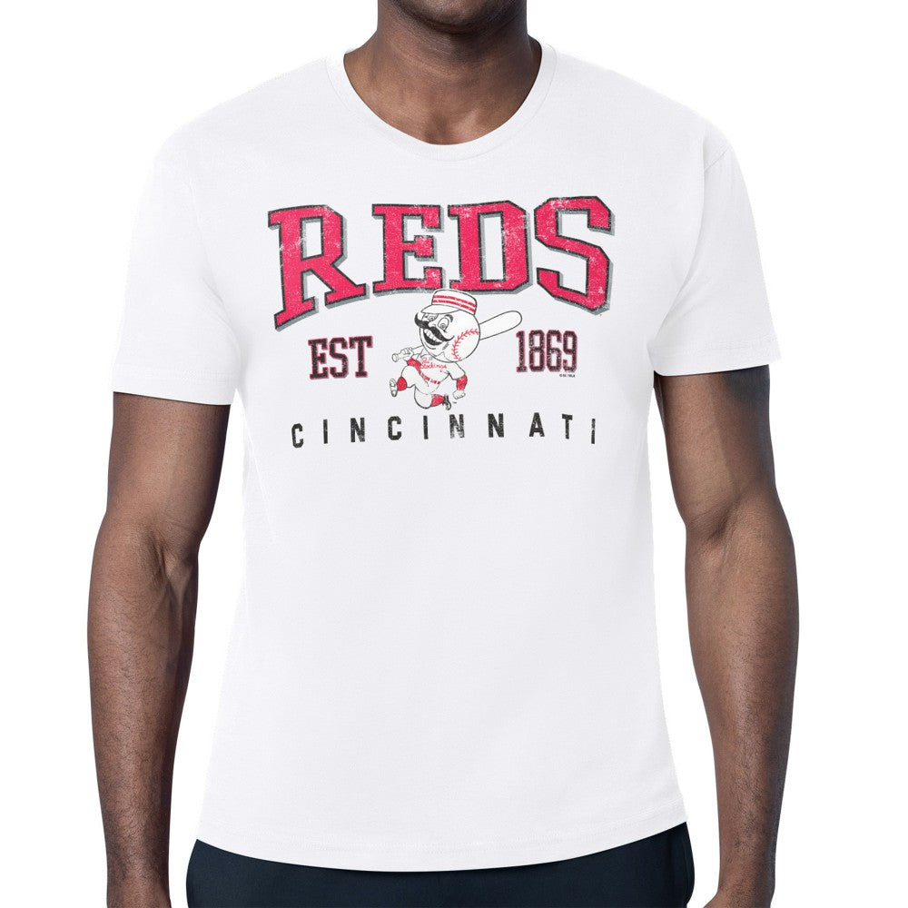 Cincinnati Reds Starter Distressed Logo T-Shirt Sale