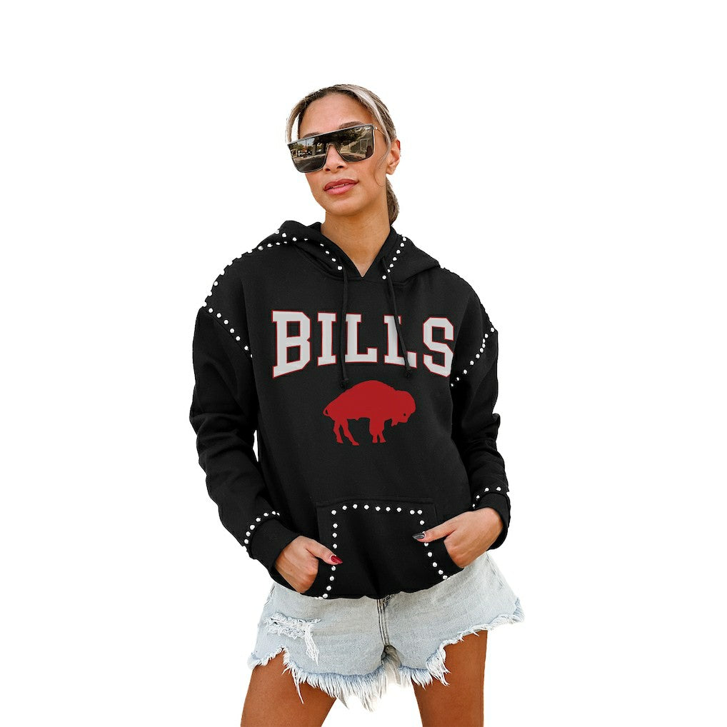 Buffalo Bills Gameday Couture Women's Studded Pullover Hoodie - Black - NFL