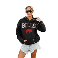 Buffalo Bills Gameday Couture Women's Studded Pullover Hoodie - Black - NFL