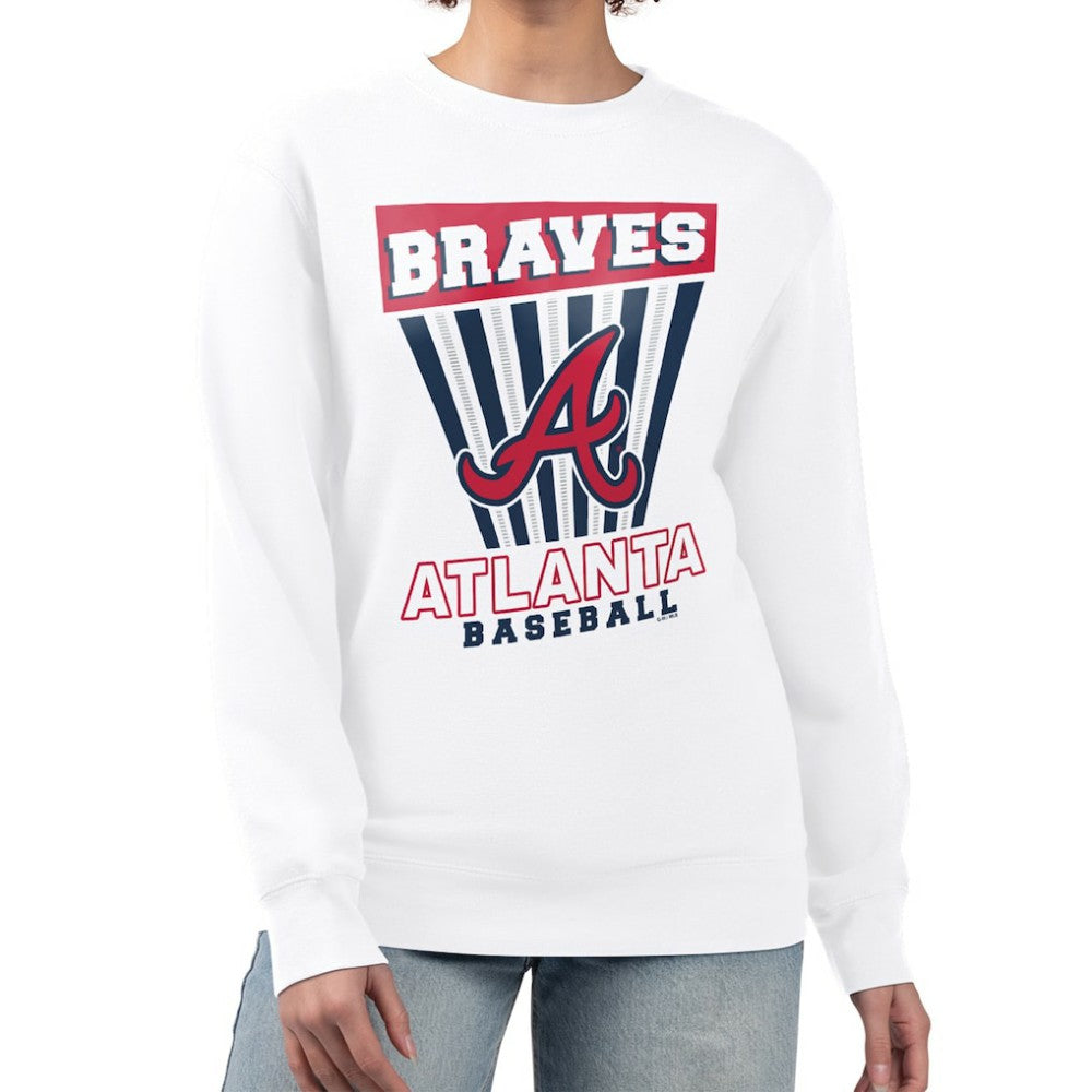 Atlanta Braves Starter Women's Poster Print Team Fleece Pullover Sweatshirt Near Me