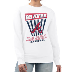 Atlanta Braves Starter Women's Poster Print Team Fleece Pullover Sweatshirt Near Me
