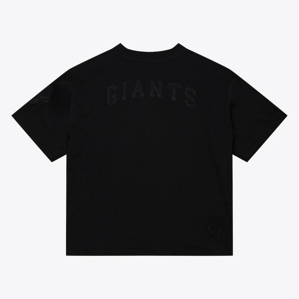 San Francisco Giants Mitchell & Ness Women's Cooperstown Collection Phantom Cropped T-Shirt for sale