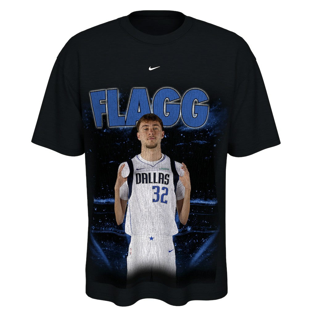 Nike Cooper Flagg Dallas Mavericks Unisex New Faces x New Places T-Shirt Black