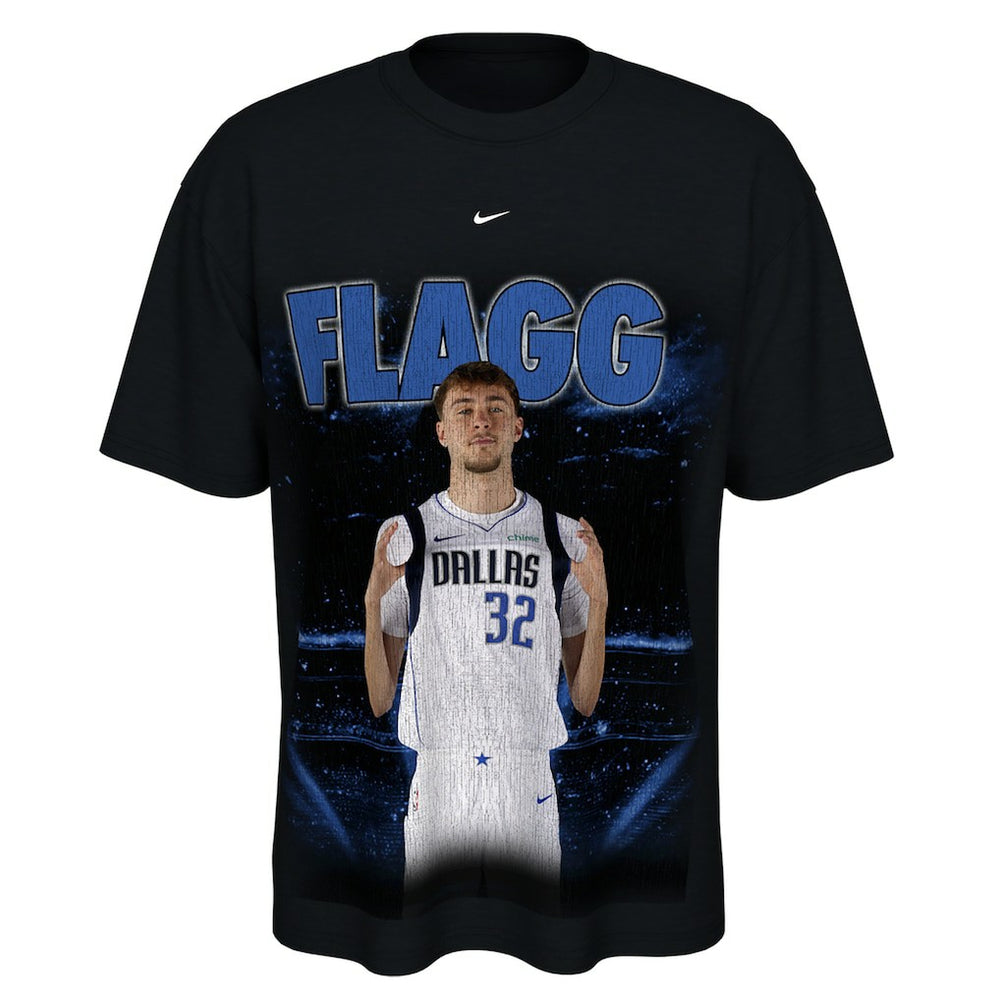 Nike Cooper Flagg Dallas Mavericks Unisex New Faces x New Places T-Shirt Black
