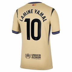 Nike - Lamine Yamal Barcelona 2025/26 Away Stadium Replica Jersey - Gold