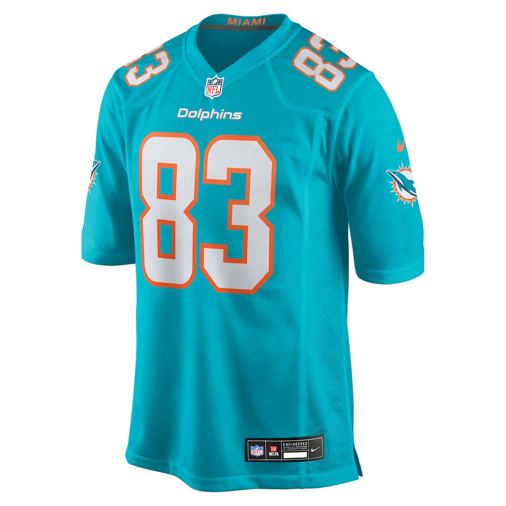Darren Waller Miami Dolphins Team Game Jersey - Aqua - Nike