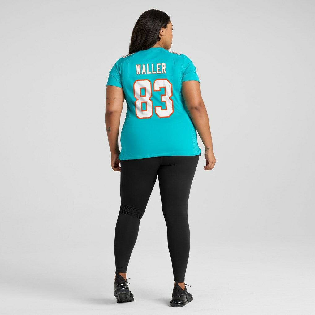 Darren Waller Miami Dolphins Women's Team Game Jersey - Aqua - Nike
