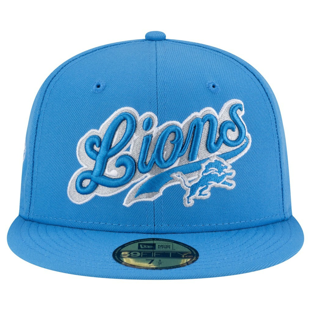 Detroit Lions New Era Born x Raised 59FIFTY Fitted Hat - Blue - NFL