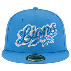 Detroit Lions New Era Born x Raised 59FIFTY Fitted Hat - Blue - NFL