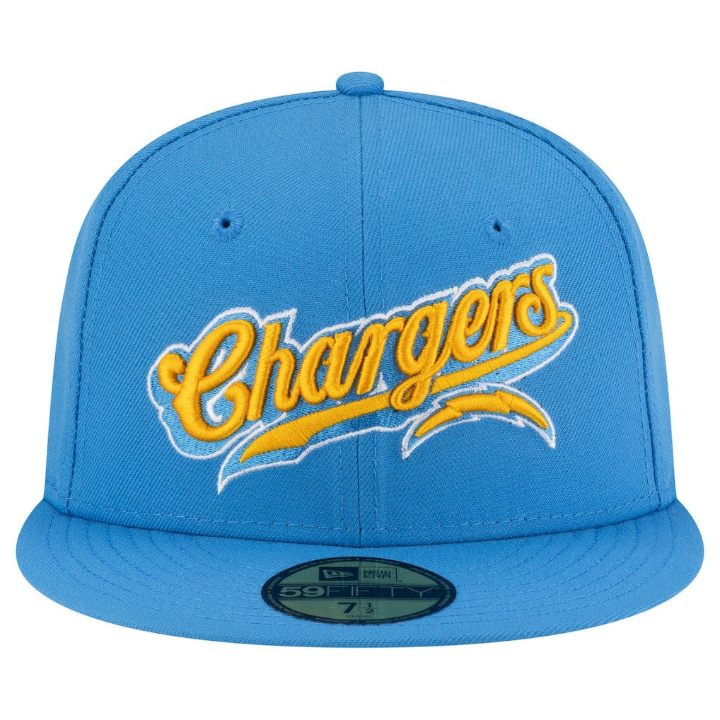 Los Angeles Chargers New Era Born x Raised 59FIFTY Fitted Hat - Powder Blue - NFL
